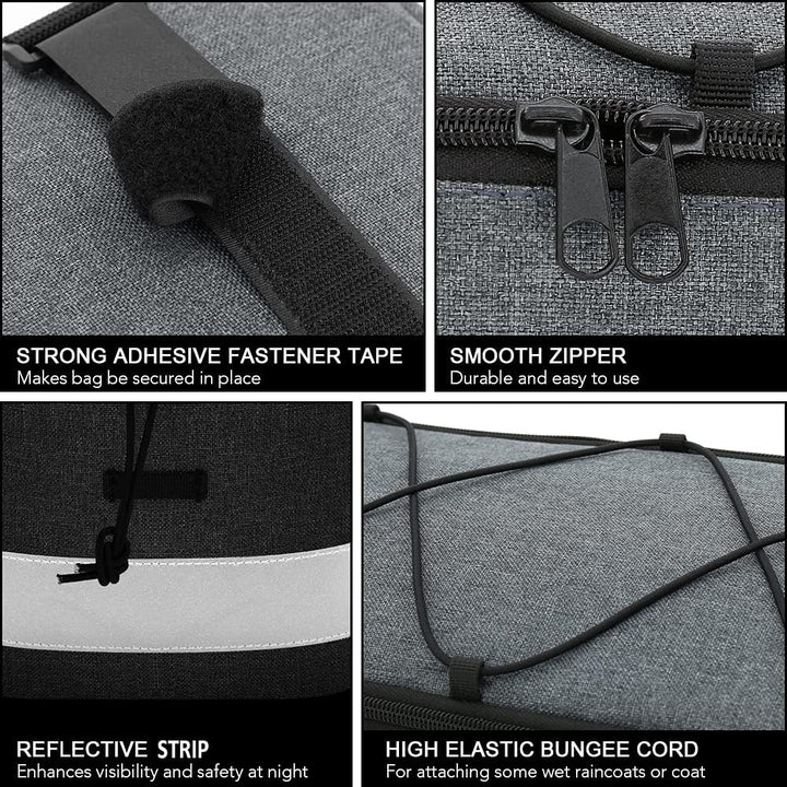 Trevilo 8L rear rack cooler bag, an insulated cycling accessory with detachable shoulder strap