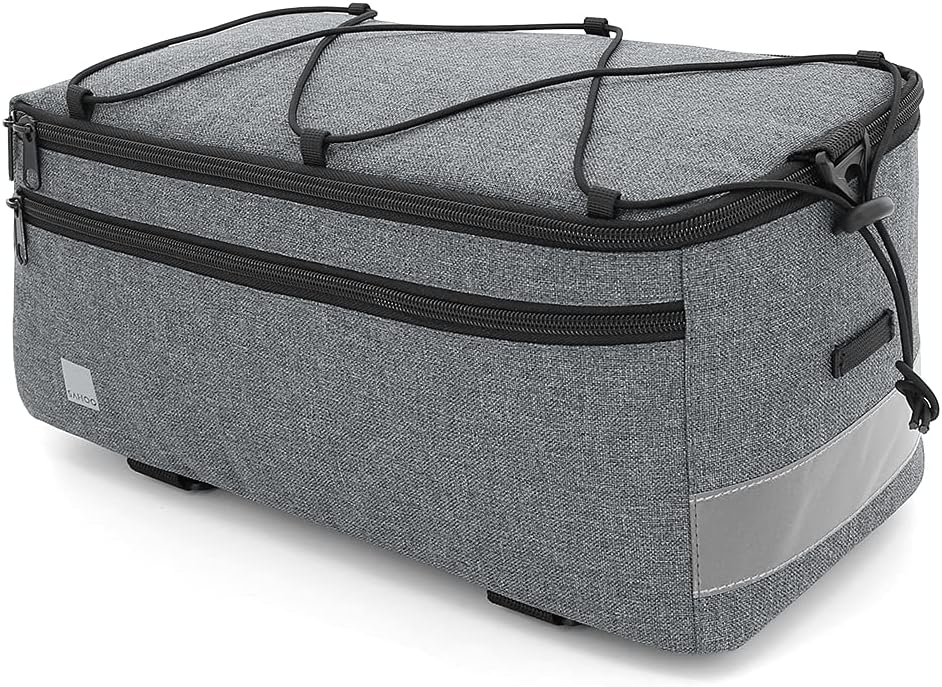 Trevilo black 8L insulated bike bag, a sturdy cycling accessory for rear trunk mounting