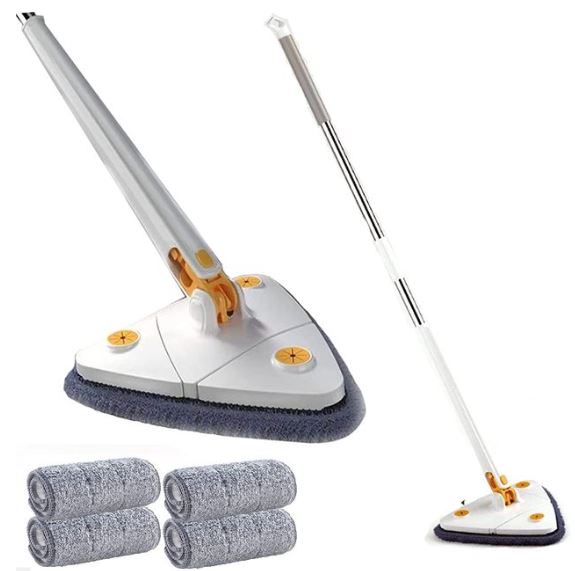 Household cleaning triangular mop, perfect for sparkling floors and spotless walls.