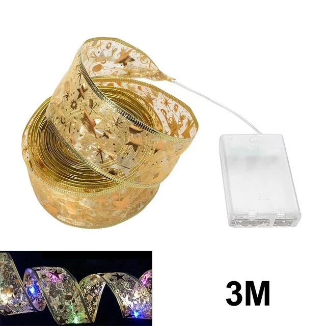 Durable TwinkleRibbon lights, designed for long-lasting Christmas decor. High quality seasonal item.