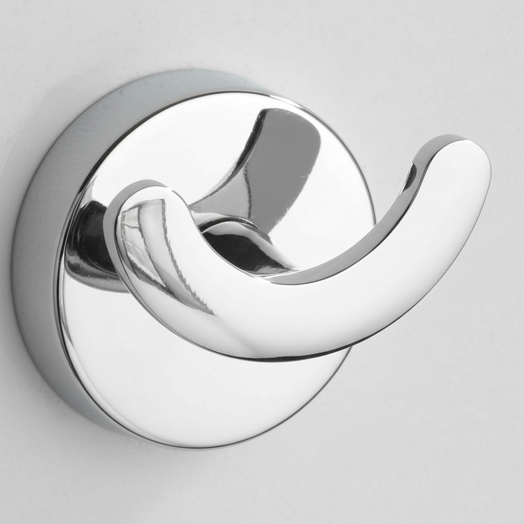Close-up of a powerful waterproof suction hook, perfect for kitchen or bathroom, no tools required for installation.