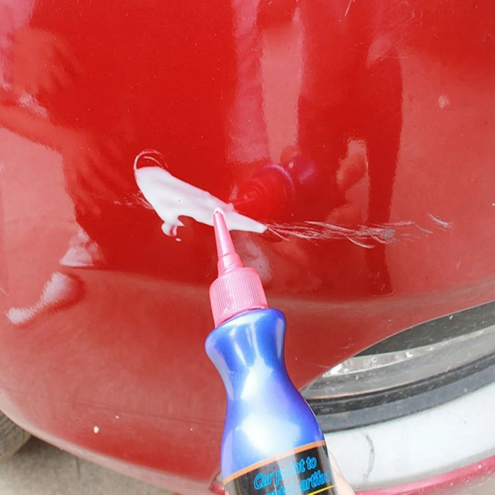 Car paint correction compound easily removes deep scratches, swirls, and restores automotive finish shine.
