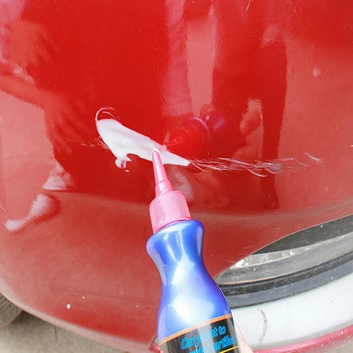 Car paint correction compound easily removes deep scratches, swirls, and restores automotive finish shine.