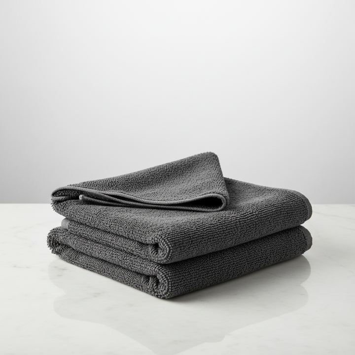 DryMaxPro microfiber towel, lint-free and multi-purpose for effective cleaning and drying surfaces.