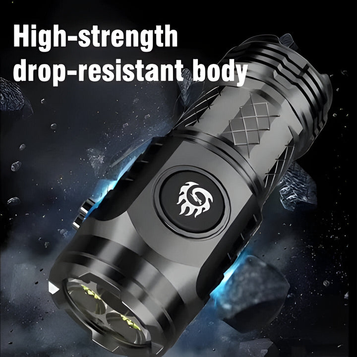 Ultra-bright LED mini flashlight, 5 modes. A versatile, rechargeable, portable light for outdoor adventures & emergencies.