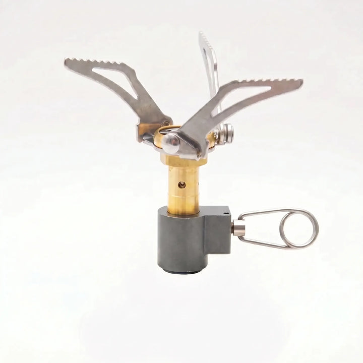 Portable gas burner for outdoor cooking. Ideal camping stove & hiking gear for survival meals.