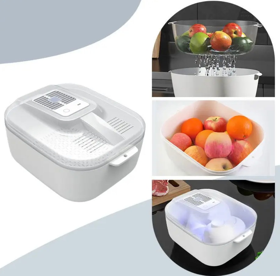 Hygienic quick defrosting tray with frozen meat, capturing drips. Perfect for healthy, mess-free kitchen meal prep.