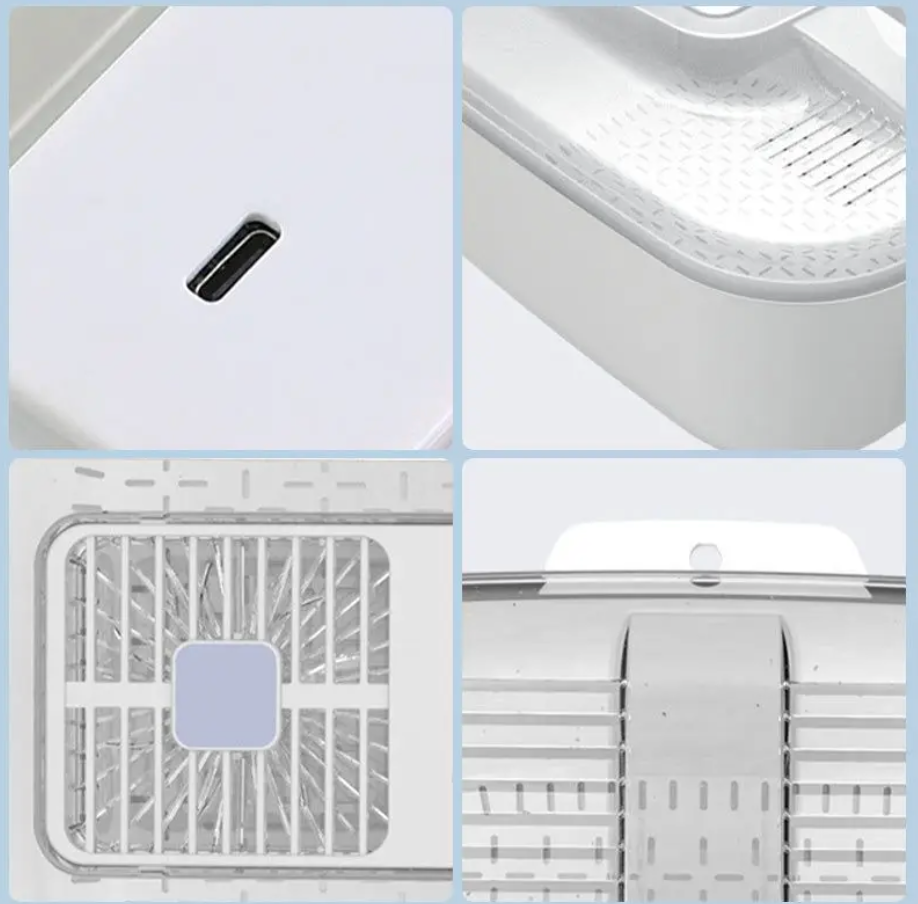 Efficient QuickDefrost tray for ultra-fast, drip-free thawing. A hygienic kitchen tool for healthy meal prep.