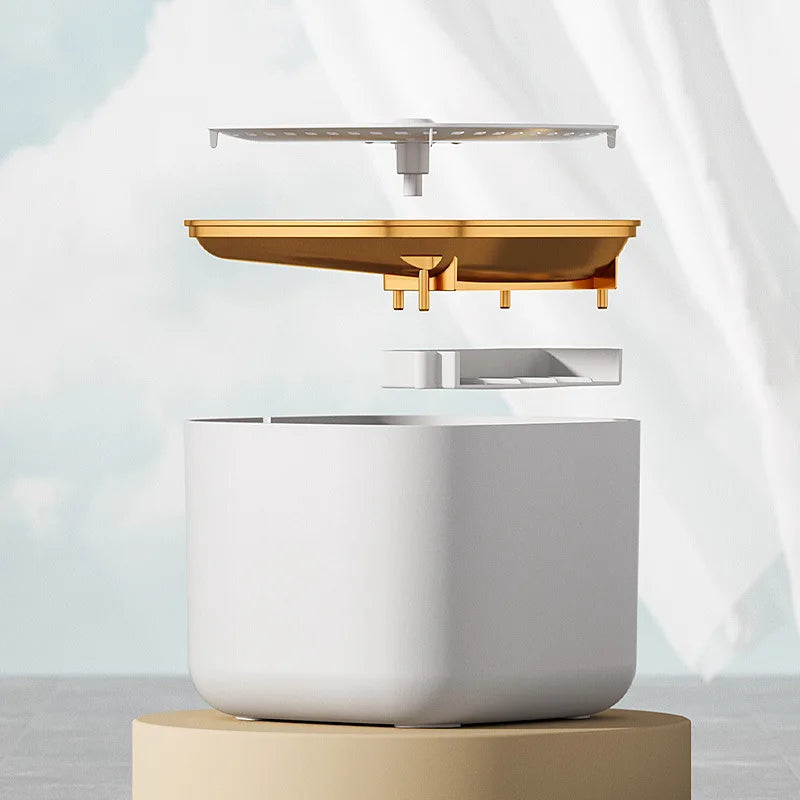 Automatic 3L dog water fountain with quiet operation, ensuring filtered, fresh water for canine hydration.