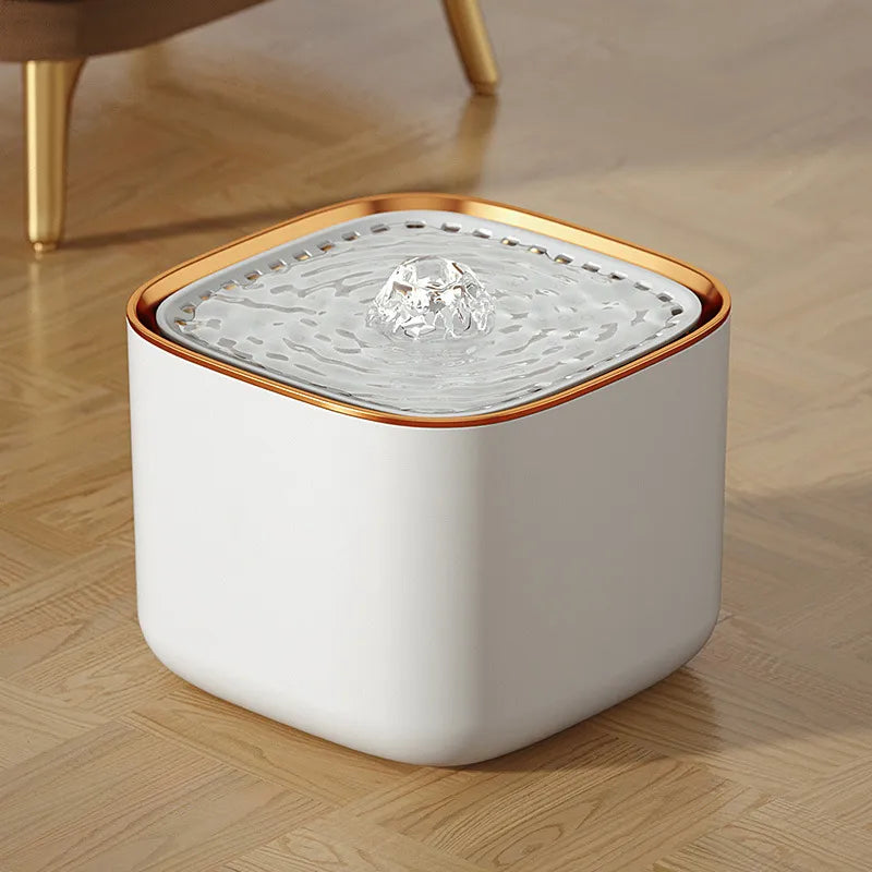 BPA-free 3L pet water fountain for optimal hydration, with a quiet pump & filtered water for cats & dogs.