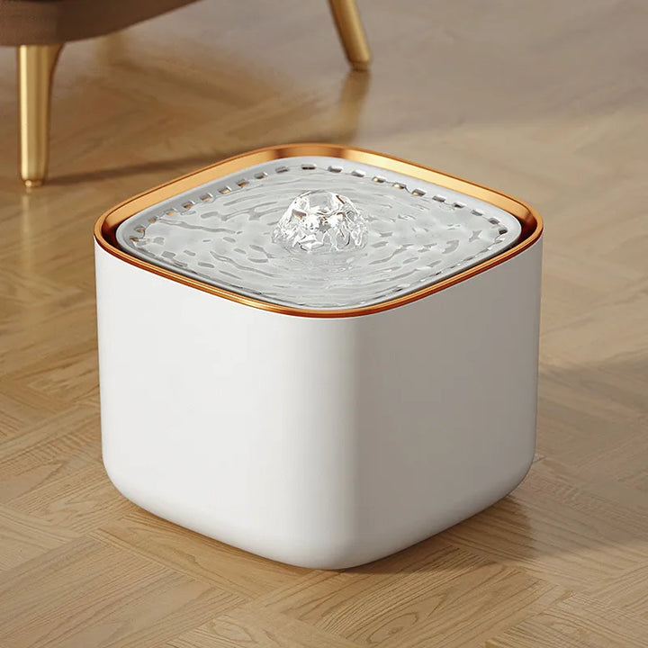 BPA-free 3L pet water fountain for optimal hydration, with a quiet pump & filtered water for cats & dogs.