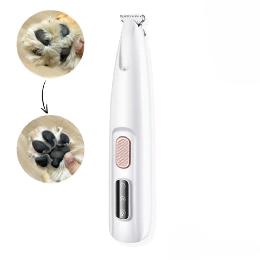 Ultra-quiet pet trimmer for sensitive dogs & cats. Cordless grooming clippers with ceramic blades & LED light.