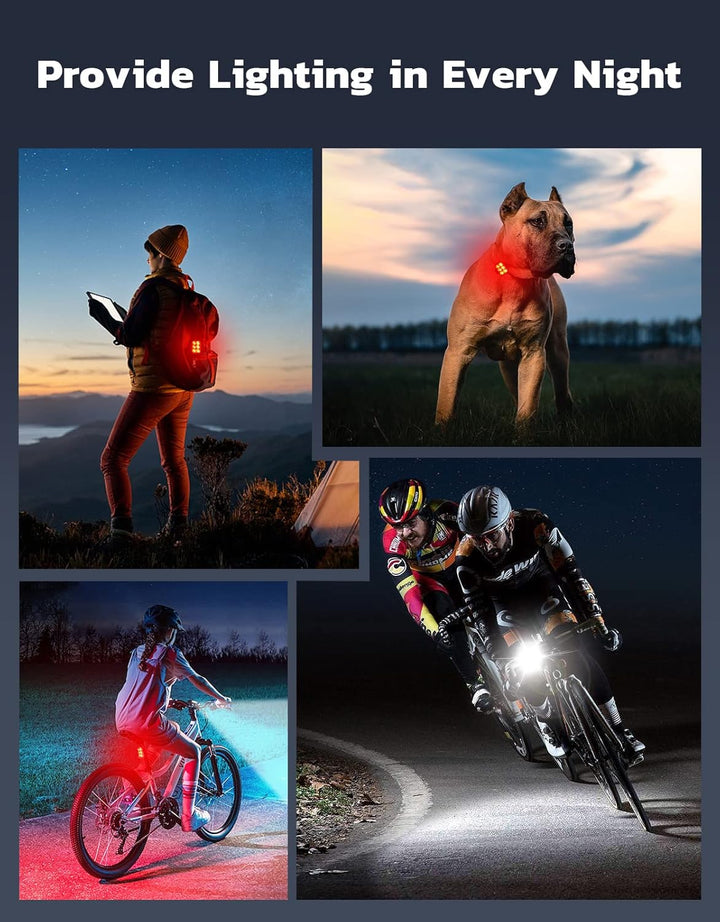 Enjoy safe night rides with SlimBeam, ultra slim USB rechargeable LED bike light set
