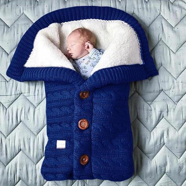 Warm, cozy fleece baby blanket suitable as a stroller blanket, travel blanket, or general infant comfort.