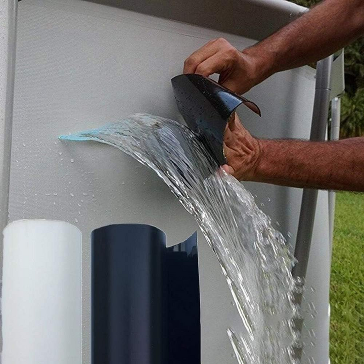 Ultra strong black waterproof repair tape for leaks, seals, and emergency fixes on pipes and hoses.