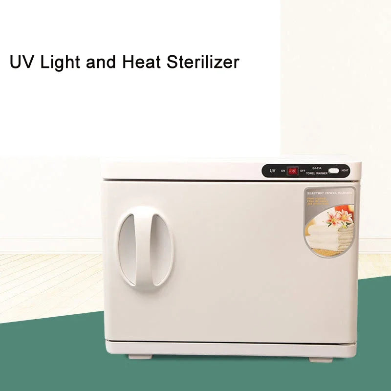 23L UV sterilizer & dryer, ideal for spa equipment, baby bottles, and home cleaning