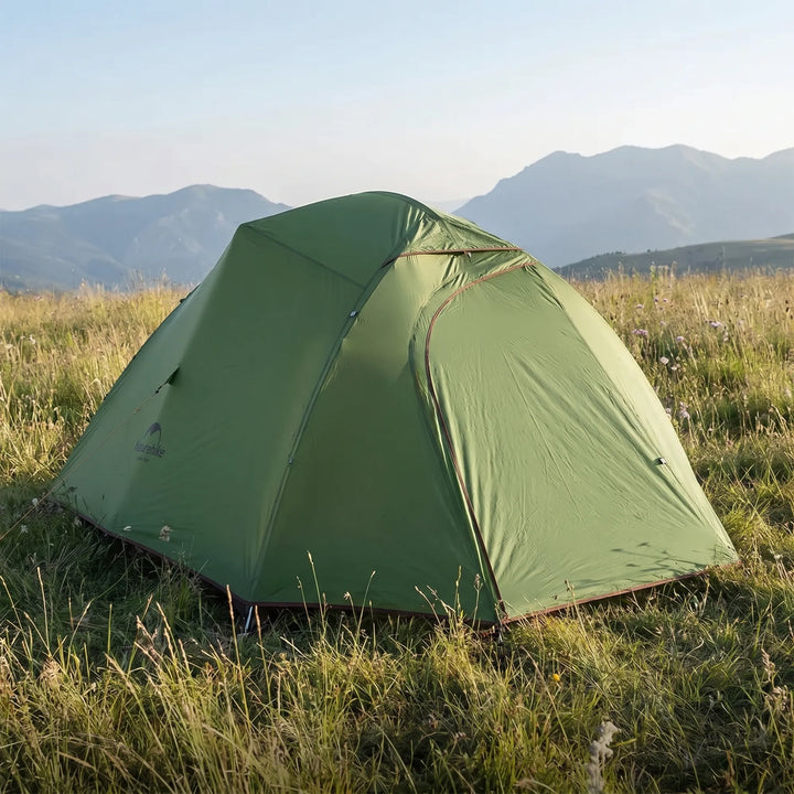 3-season ultralight camping tent, 1-2 person freestanding dome for versatile outdoor adventure and hiking.