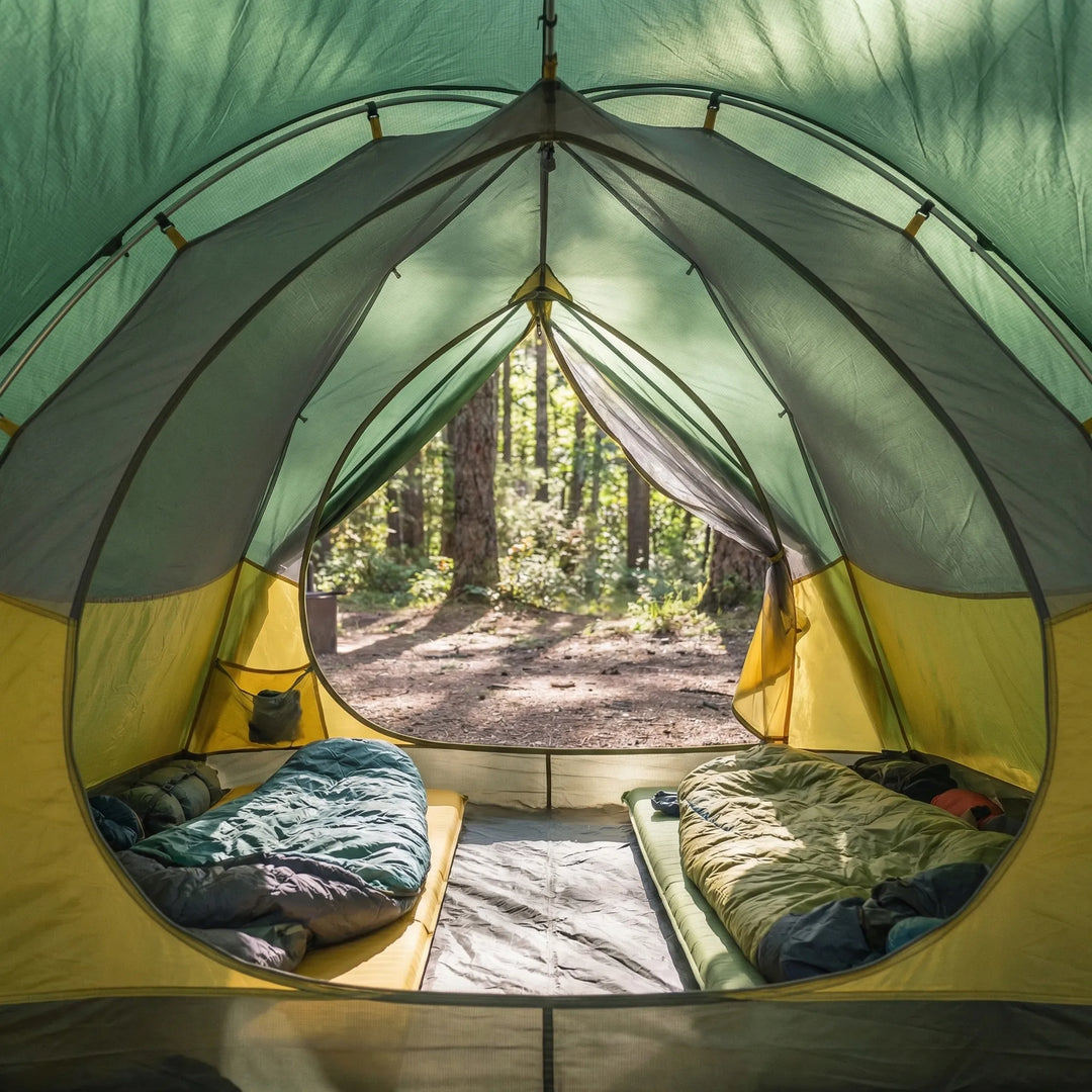 Durable 3-season ultralight dome tent for 2 people, ready for backpacking, hiking, and camping trips.