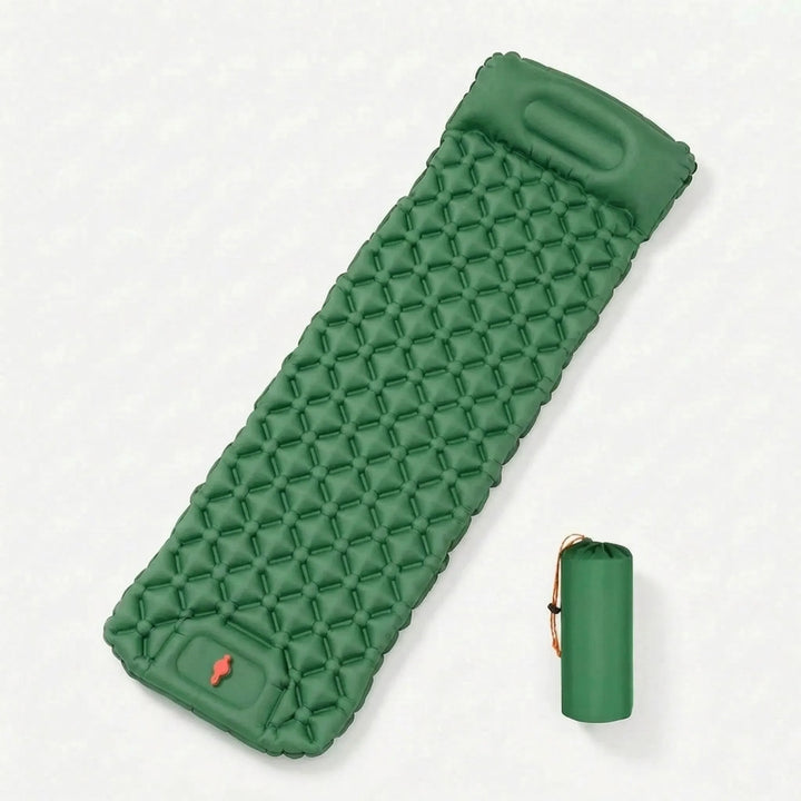 Compact backpacking sleeping pad, unisex design for camping, ultralight and durable for 3-season outdoor use.