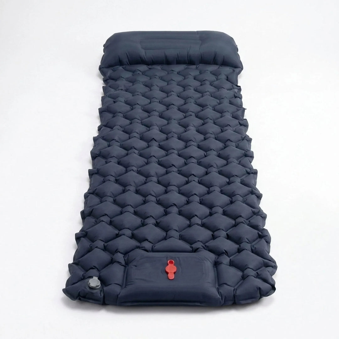 Portable ultralight camping sleeping pad, perfect for hiking, backpacking, and outdoor travel adventures.