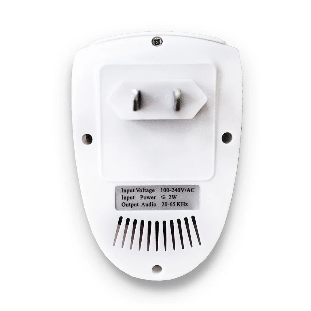 Compact ultrasonic device repels bed bugs & insects, offering non-toxic home protection & pest control.