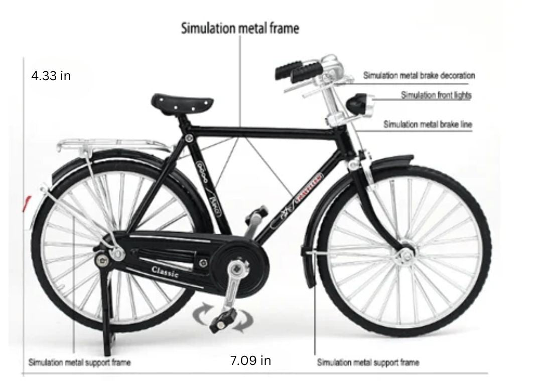 Craft a collectible 1:10 scale vintage bike with this engaging RetroCycle DIY hobby kit.
