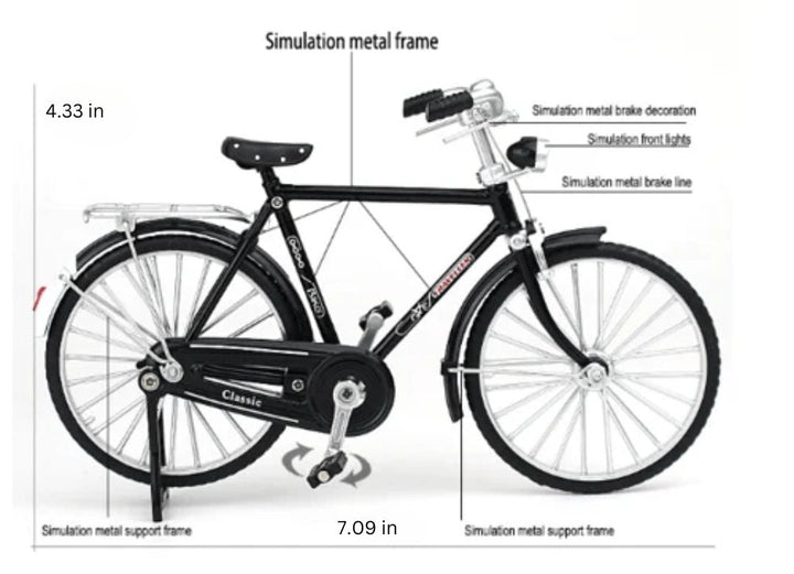 Craft a collectible 1:10 scale vintage bike with this engaging RetroCycle DIY hobby kit.