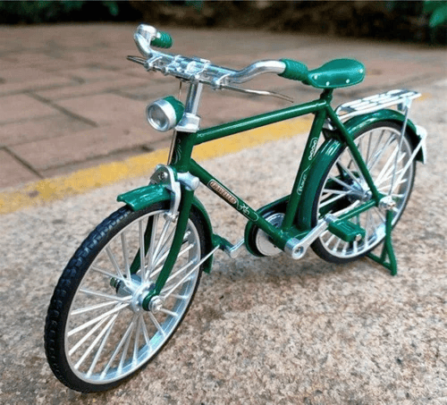 Unisex DIY Retro Bike Model Kit box, showing all components for a 1:10 scale craft project.