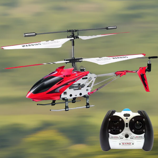 Unbreakable mini RC helicopter with gyro for stable indoor/outdoor flight. Durable remote control flying toy.