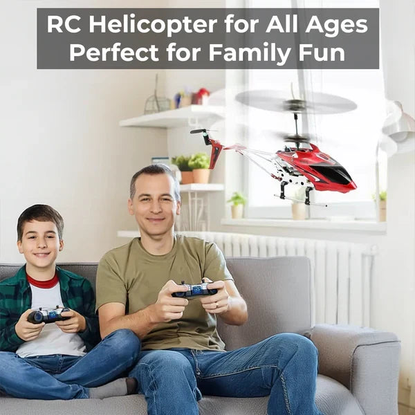 Compact, unbreakable mini RC helicopter with remote control, perfect for indoor and outdoor flying fun.