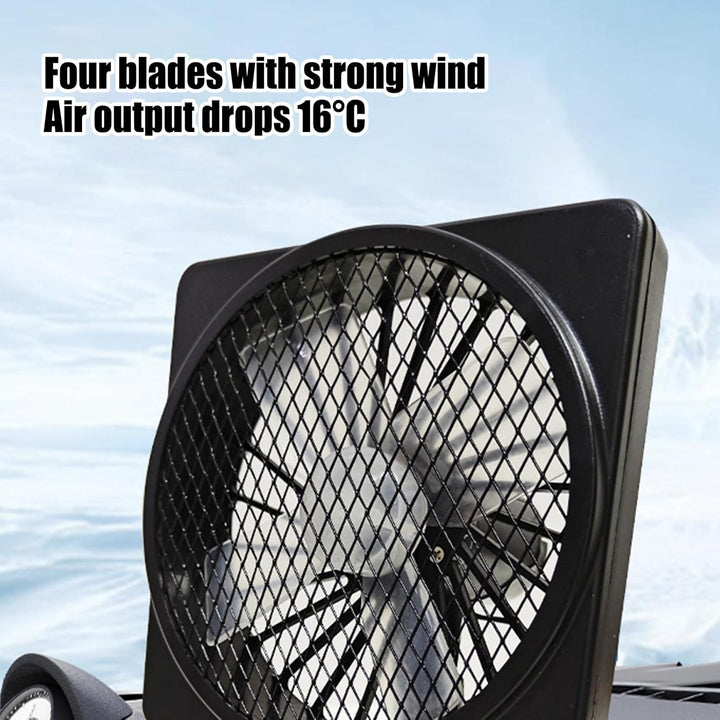 Vehicle accessory: USB car fan with easy installation, providing instant cooling