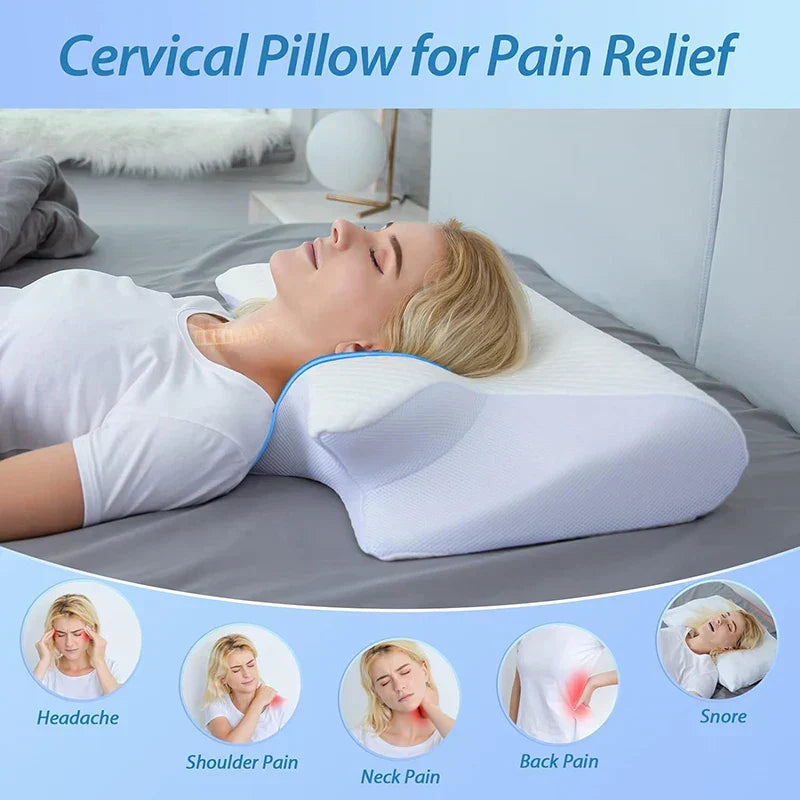 RestAlign memory foam cervical pillow for superior neck & spine relief. Orthopedic support for better sleep.