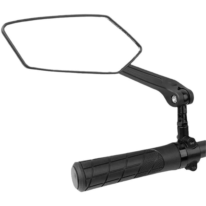 Unisex wide-angle rear view bike mirrors, 2 pack. HD glass for clear visibility & cycling safety.