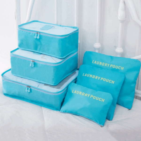 Essential unisex travel bags: 2-set packing organizers for space-saving & neat luggage.
