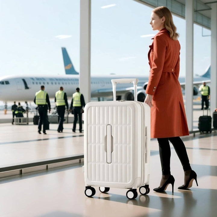 Organized travel with this 20-inch airline-approved carry-on, featuring a convenient 3:7 interior split.