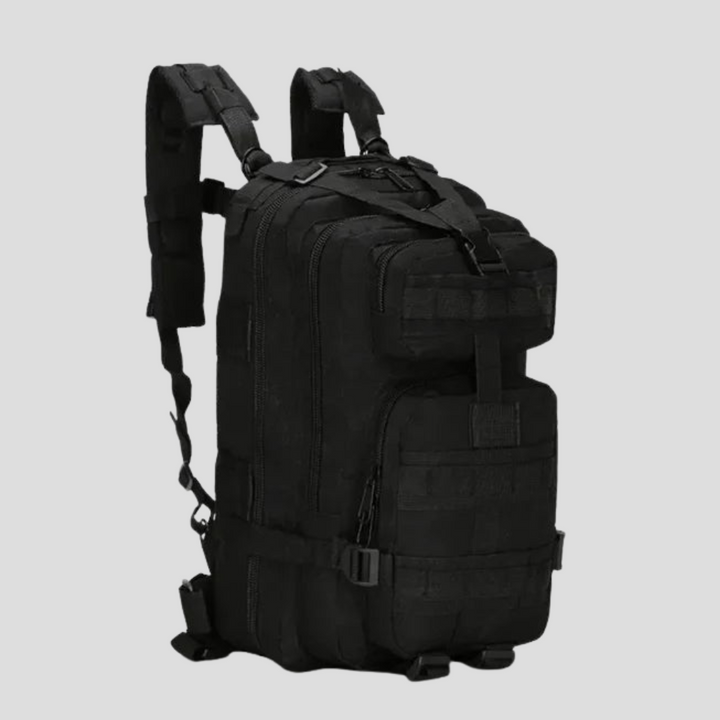 Unisex 20L tactical Molle backpack for outdoor emergency preparedness, hiking, or camping. Durable survival gear.
