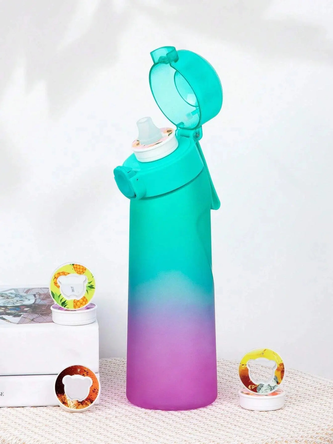 Scent-activated water bottle, 22oz. A unique way to enjoy flavored hydration without sugar.