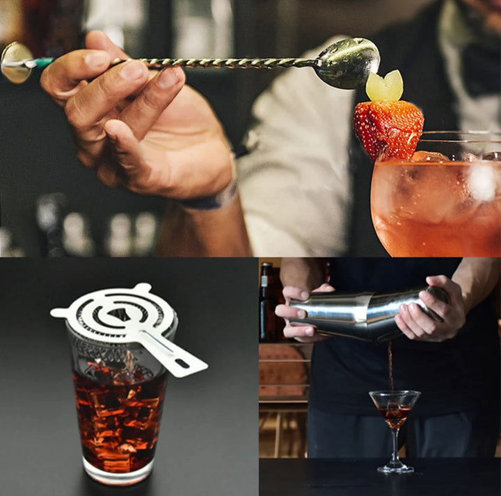 Ideal gift: A complete 23-piece professional bartender set & home bar mixology kit for entertaining.