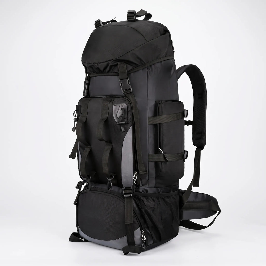 Spacious 24-gallon hiking backpack, ideal for extended outdoor adventures, camping gear, and long trips.