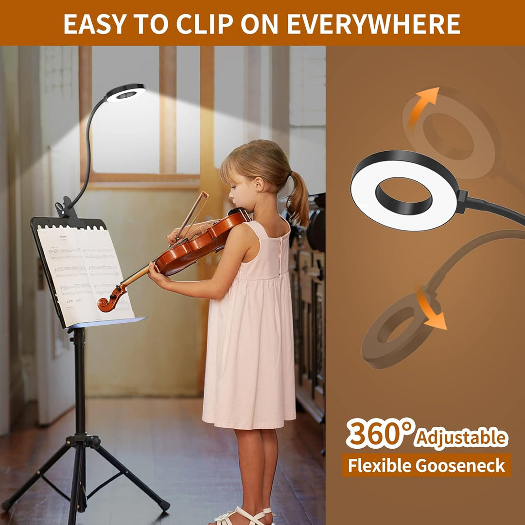 Natural daylight setting of the LED desk clamp lamp, good for eye care and reading