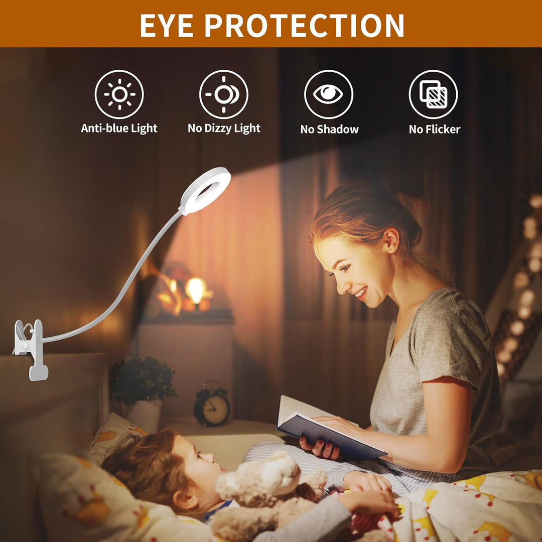Durable LED desk clamp lamp, made for long-lasting use in home or office