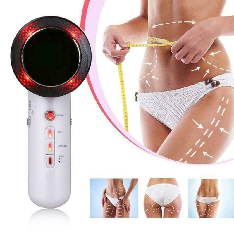 Ergonomic, portable 3-in-1 fat & cellulite remover for easy home spa body sculpting and skin care.