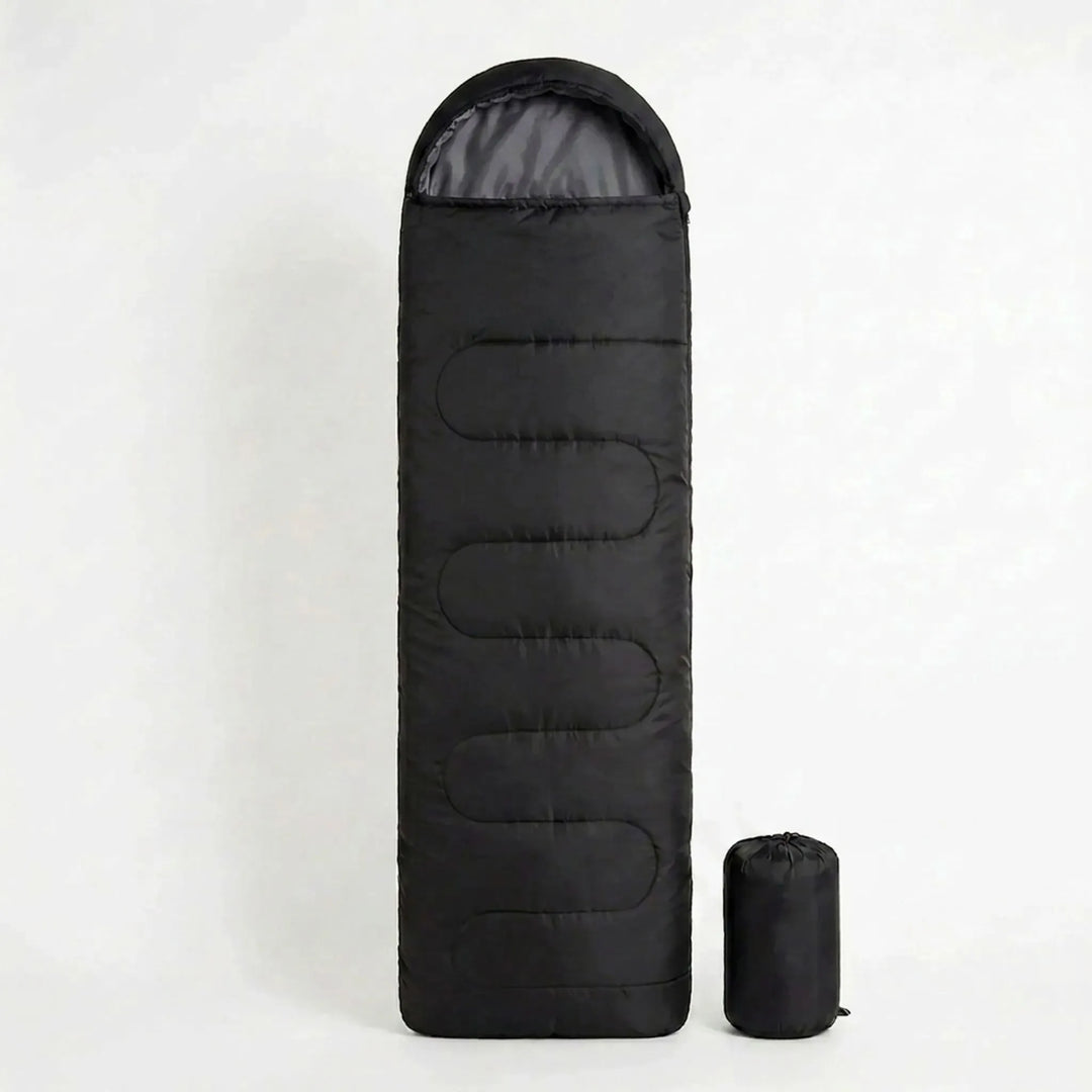 Durable, lightweight 3-season sleeping bag designed for comfortable outdoor camping and hiking.