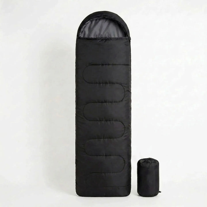 Durable, lightweight 3-season sleeping bag designed for comfortable outdoor camping and hiking.