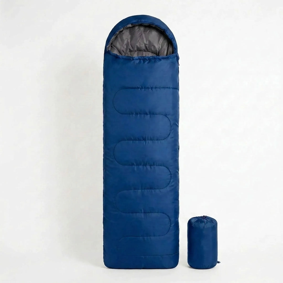 Essential unisex 3-season lightweight sleeping bag for all your camping and outdoor adventure needs.