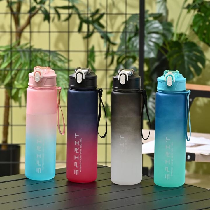 Unisex 34oz (1L) leakproof sports water bottle for gym, fitness, and active hydration.