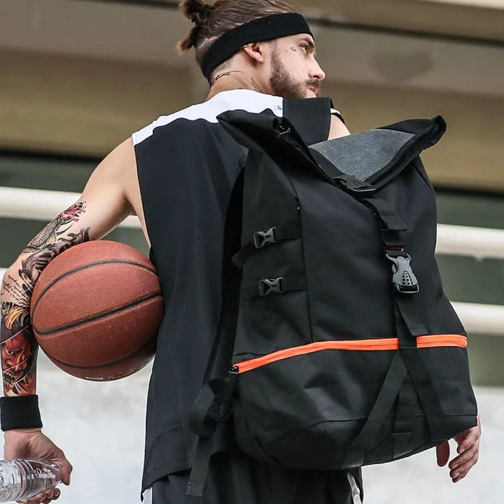 Unisex 35L multifunctional sports & travel backpack, perfect for gym and outdoor gear.