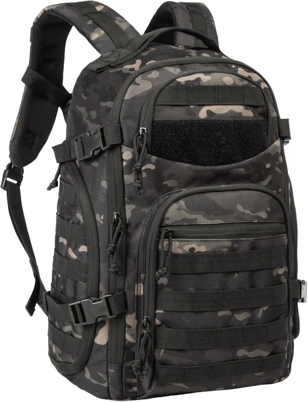 Unisex 35L tactical outdoor backpack with Molle system & laptop storage for hiking, travel, camping adventures.