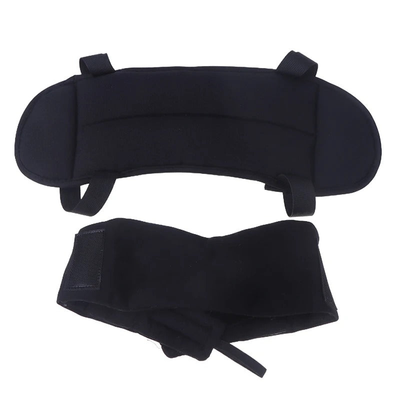 Unisex travel neck pillow set, designed for 360-degree head support & airplane comfort.