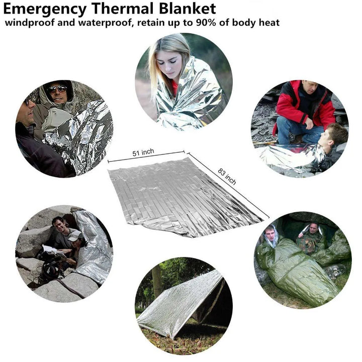 Durable 38-in-1 tactical survival kit. Features essential first aid, robust tools & Molle compatibility for emergencies.